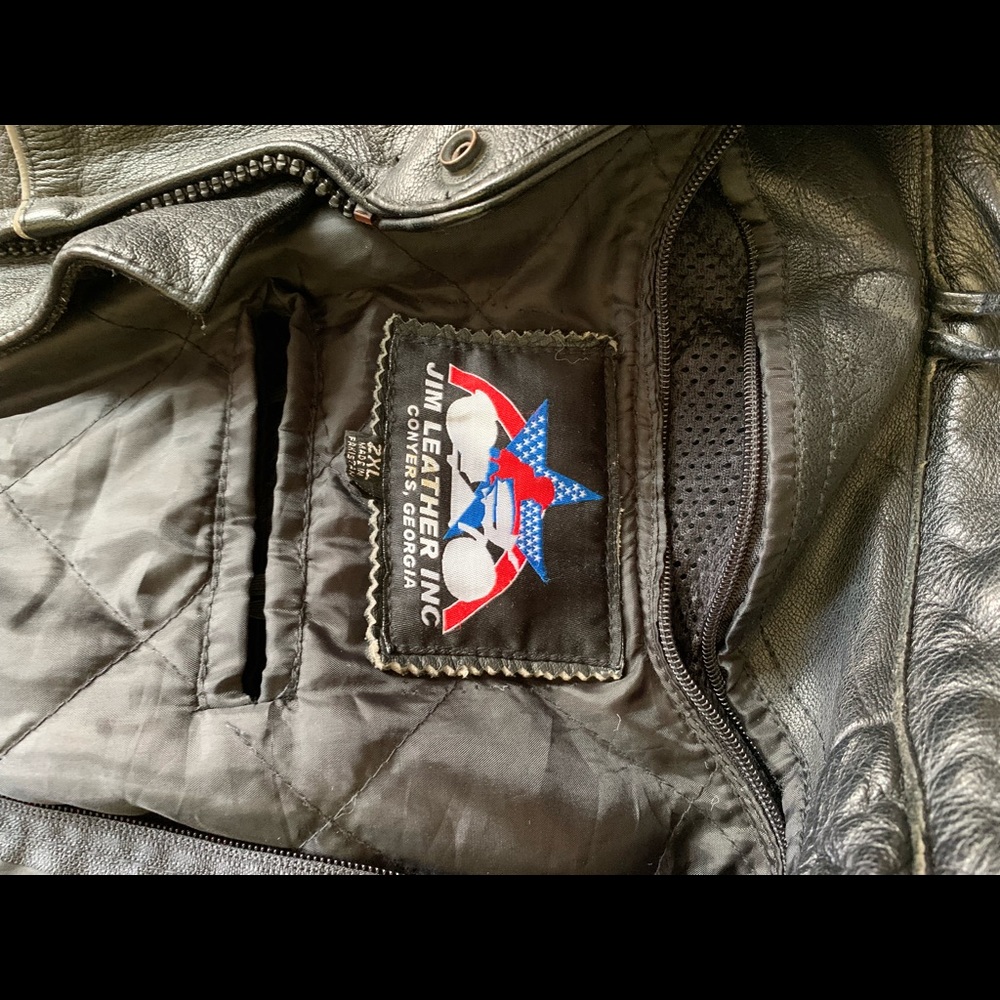Leather Motorcycle Jacket🥾🕶🏍 - Picture 4 of 6